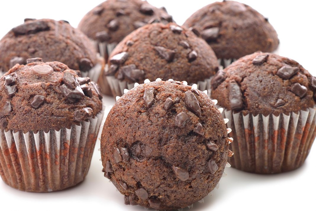 Receta de muffins fácil: muffins de chocolate